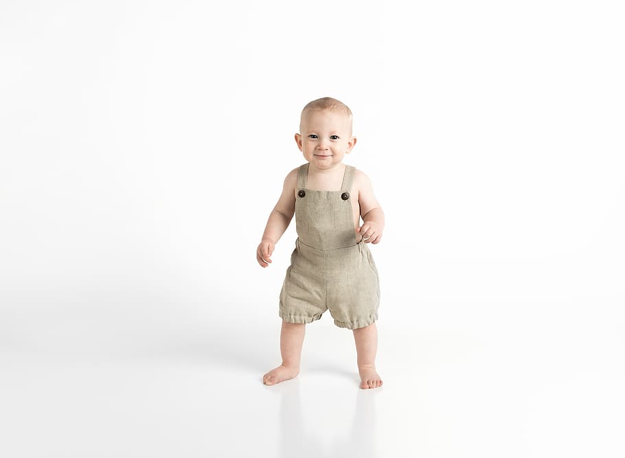 Baby's Brown Onesie, adorable, child, cute, joy, kid, little, HD wallpaper
