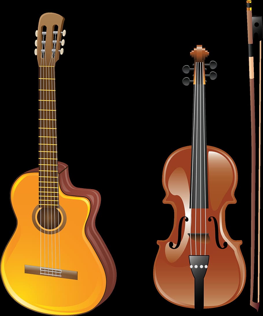 guitar, graphic, graphical, object, string, music, musical HD wallpaper