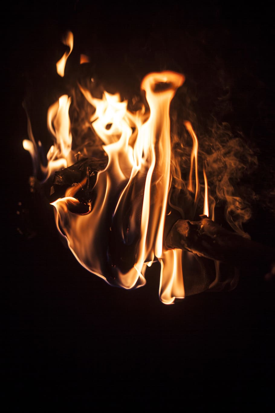Close-up Photography Of Bonfire, blaze, burn, campfire, fireplace HD wallpaper