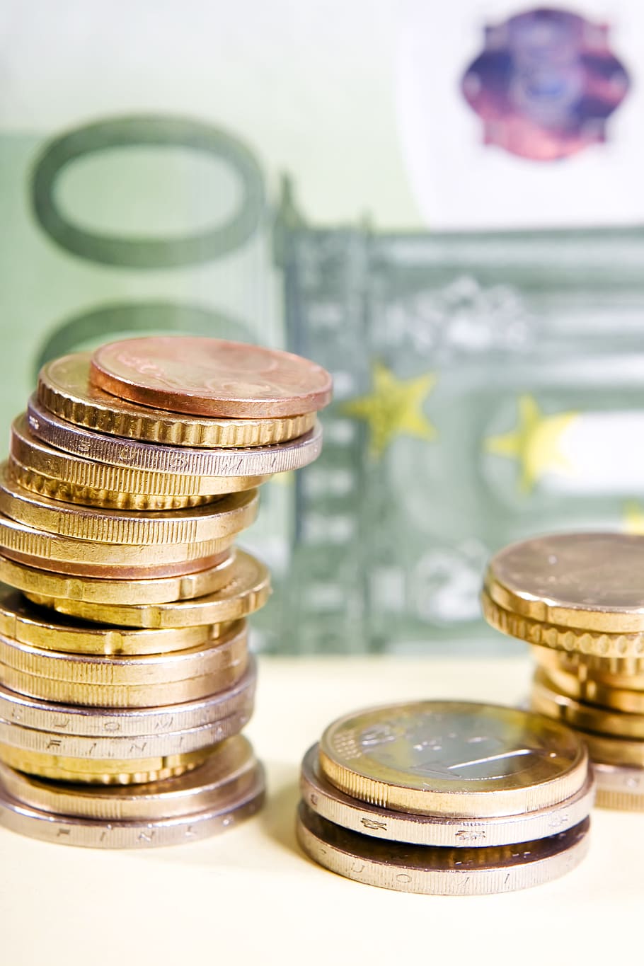 con2011, money, finance, coin, wealth, currency, stack, business HD wallpaper