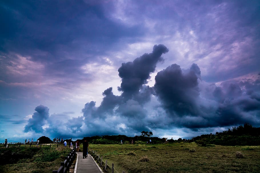 cloud, nature, surreal, sunset, evening, dusk, colour, striking HD wallpaper