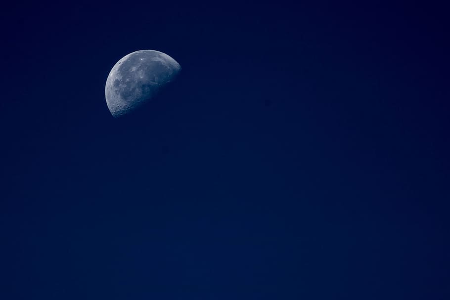 moon, night, moonlight, dark, fantasy, midnight, mystical, mysterious, HD wallpaper