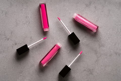 Pink Lip Gloss Photo, Flatlay, Makeup, Beauty, Cosmetics, Lipstick HD wallpaper
