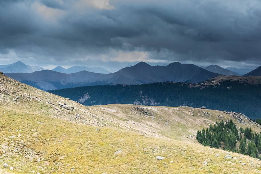 storm, sky, cloud, cloudy, dark, nature, landscape, mountain HD wallpaper
