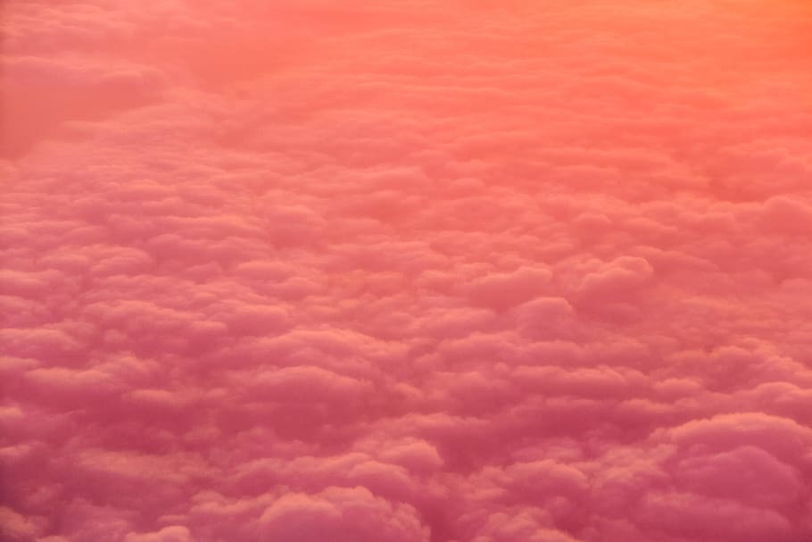 sunset, dusk, sky, clouds, travel, trip, aerial, view, cloud - sky HD wallpaper