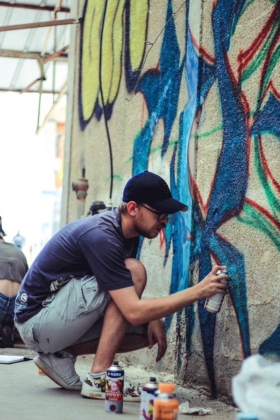 israel, graffiti, man, creativity, one person, young adult HD wallpaper