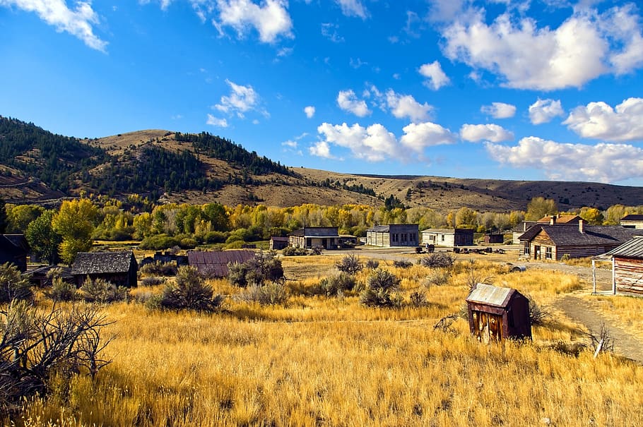 bannack town site, state, park, montana, historic, vigilante, HD wallpaper