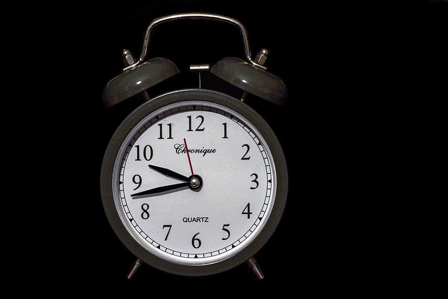 Alarm Clock at 9:44, dial, time, studio shot, number, indoors HD wallpaper