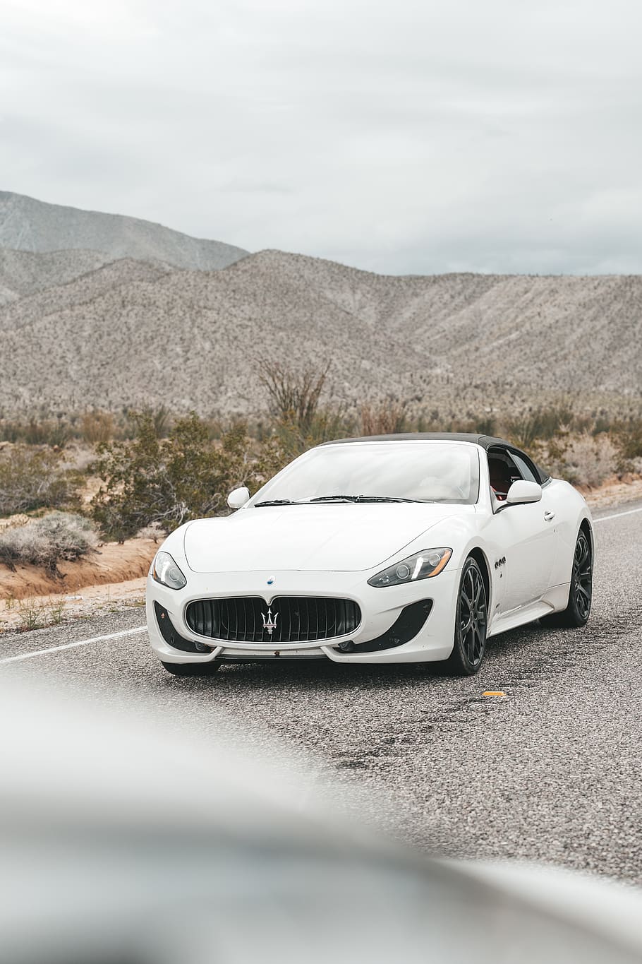 white Maserati coupe, transportation, car, mode of transportation HD wallpaper