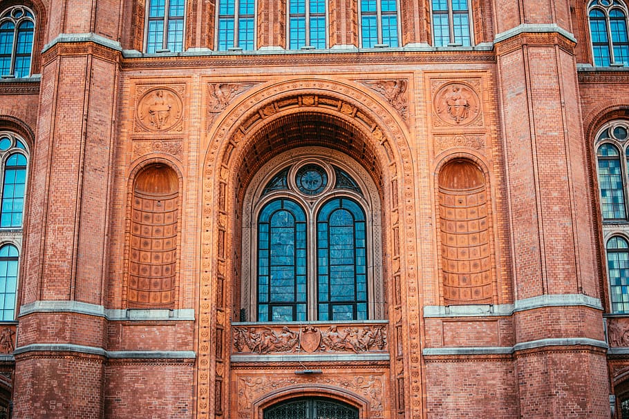 brown concrete palace, architecture, building, berlin, brick HD wallpaper