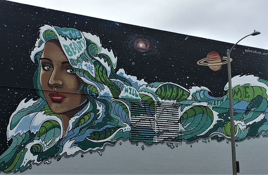 art, mural, painting, graffiti, human, person, oceanside, 330 n coast hwy
