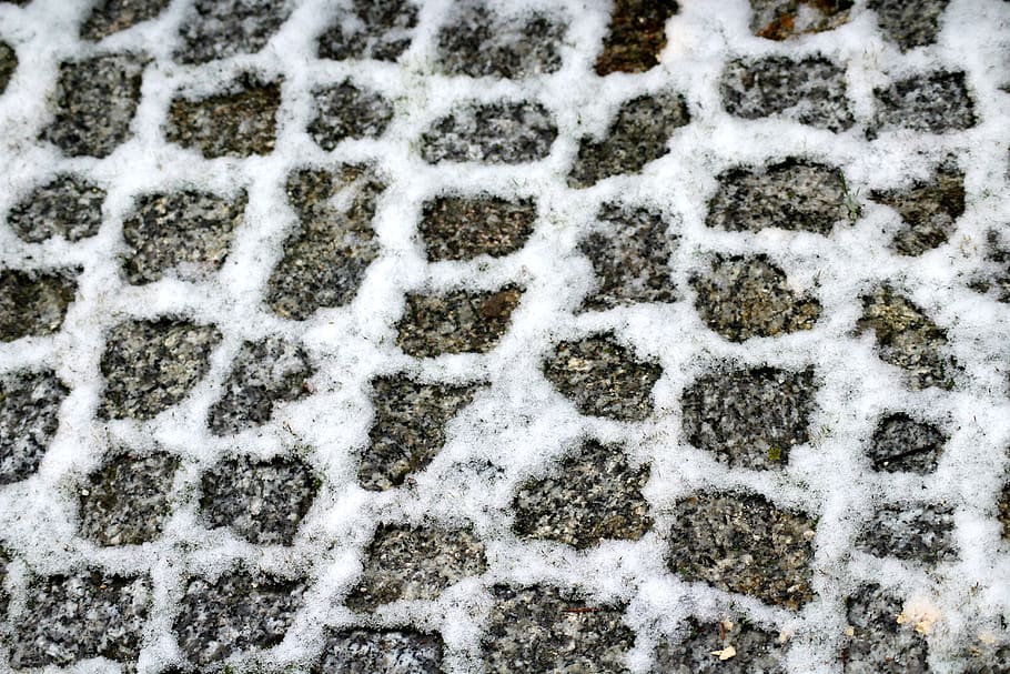 pavers, decking, snow, winter, model, the background, wallpaper HD wallpaper