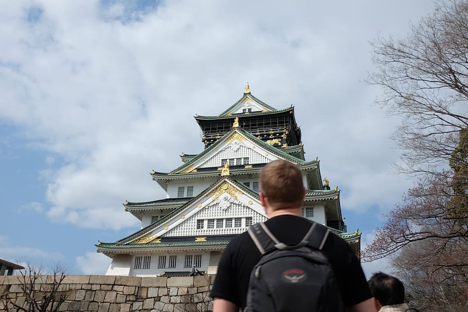 temple, boy, guy, man, japan, shrine, built structure, building exterior HD wallpaper