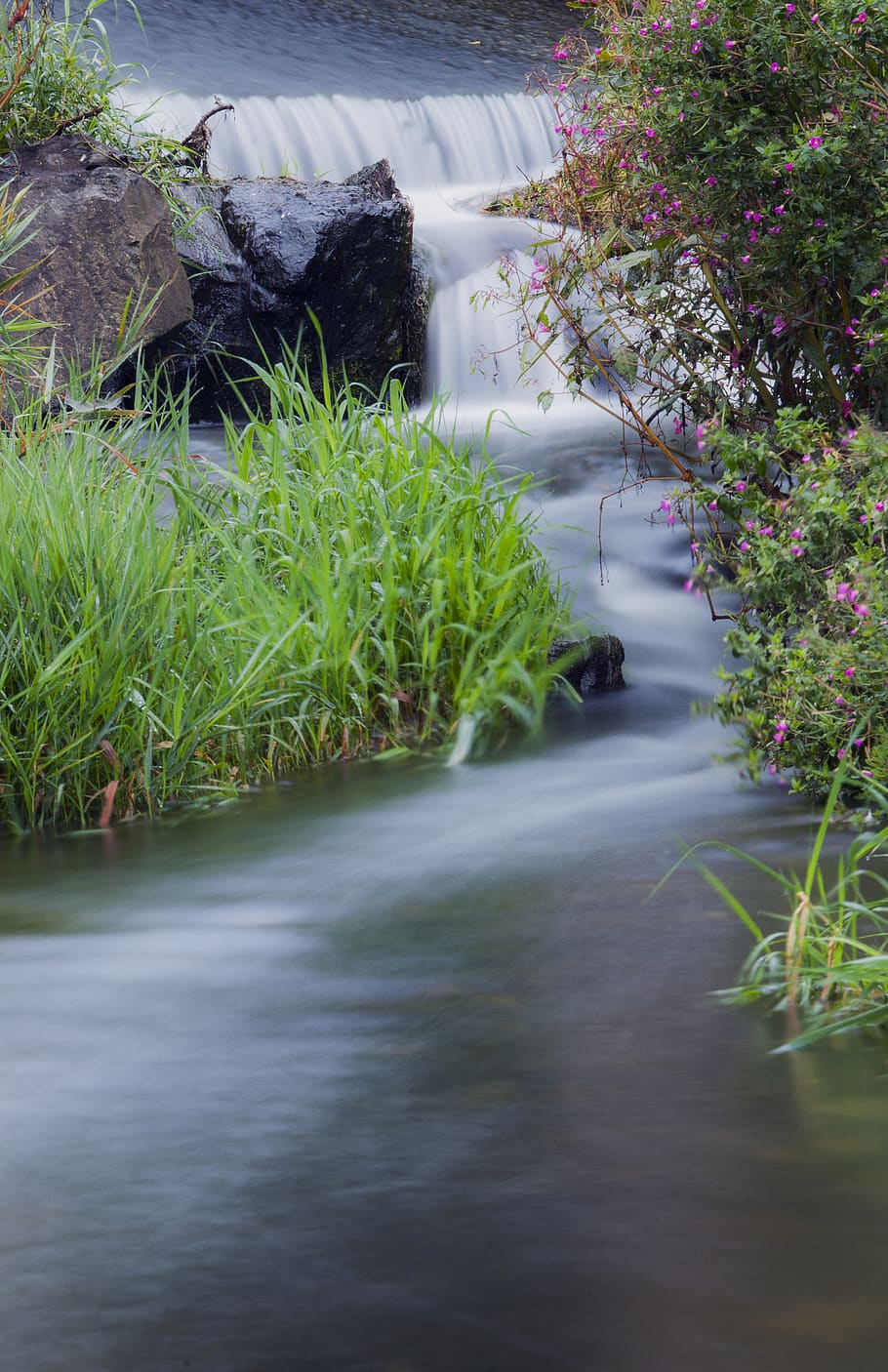 deutschland, emmerthal, way, river, grass, landscape, smooth HD wallpaper