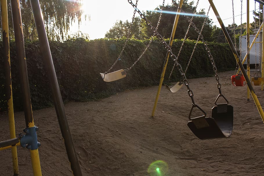 united states, uintah, swingset, outside, sand, playground HD wallpaper