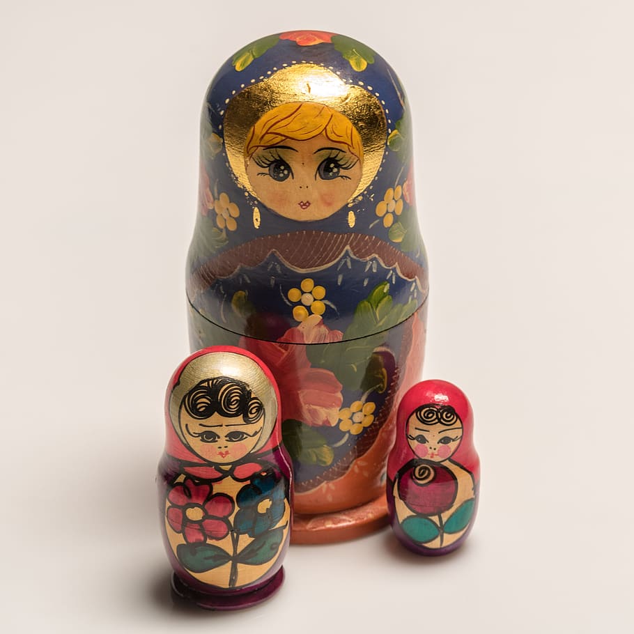 russian stacking dolls, toy, art and craft, creativity, representation