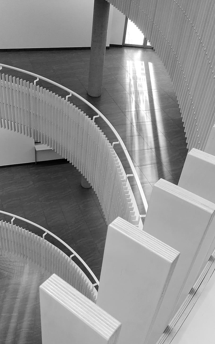 White Steel Rails, architecture, black and white, black-and-white HD wallpaper