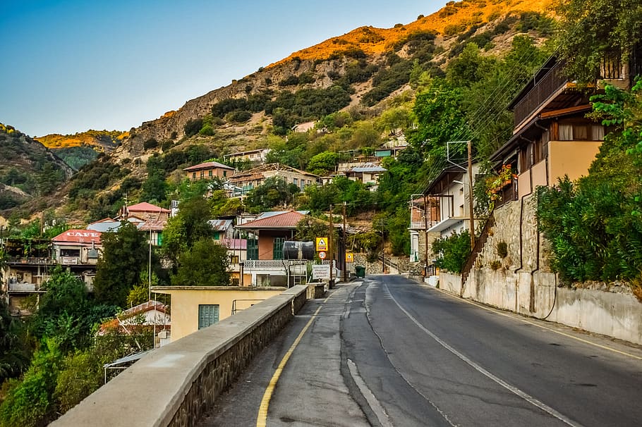 cyprus, moutoullas, village, architecture, traditional, street HD wallpaper