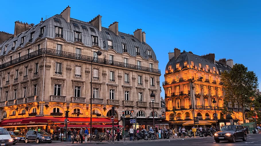 street, restaurant, construction, architecture, hotel, keep HD wallpaper