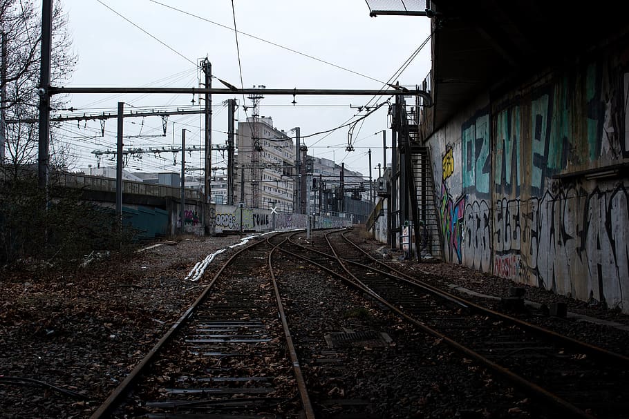 france, paris, track, railroad track, rail transportation, built structure HD wallpaper