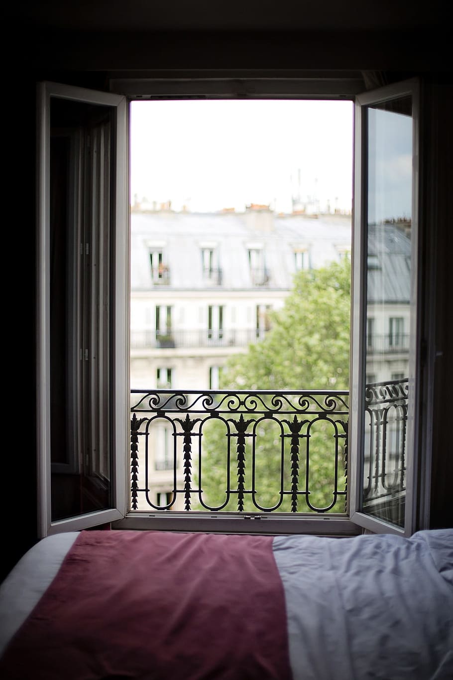 bed, bedroom, window, construction, architecture, furniture HD wallpaper