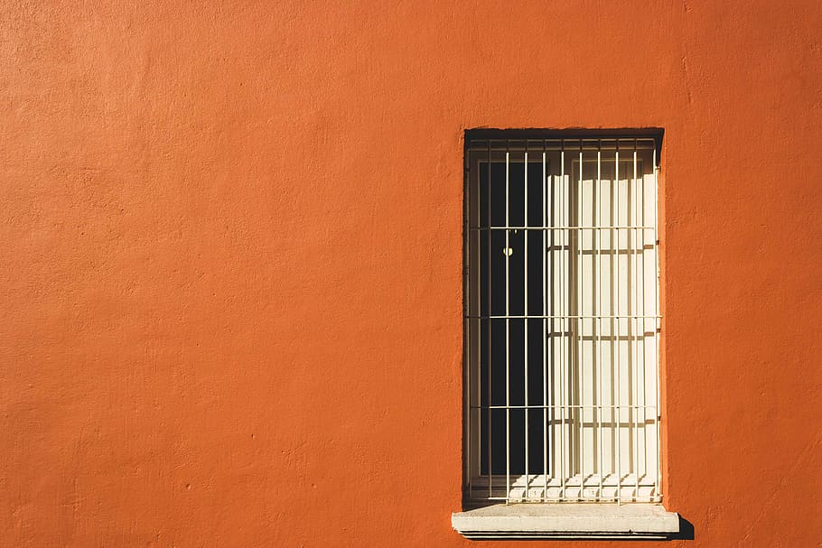 white metal window grilles, wall, window bar, window ledge, sunlight HD wallpaper