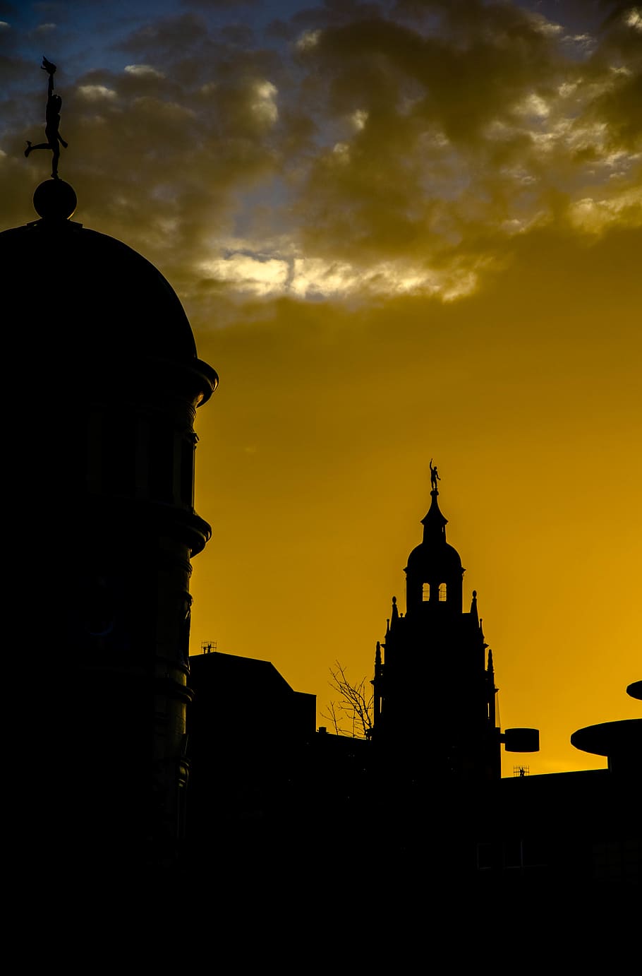 sheffield, united kingdom, sky, sunset, england, buildings HD wallpaper