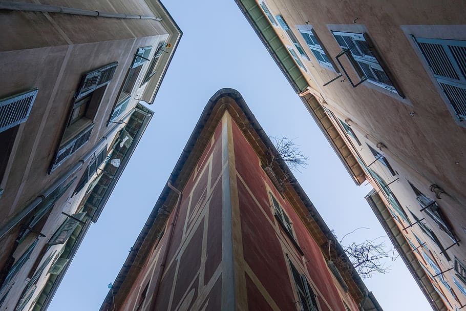 corner, building, office building, home decor, window, urban HD wallpaper