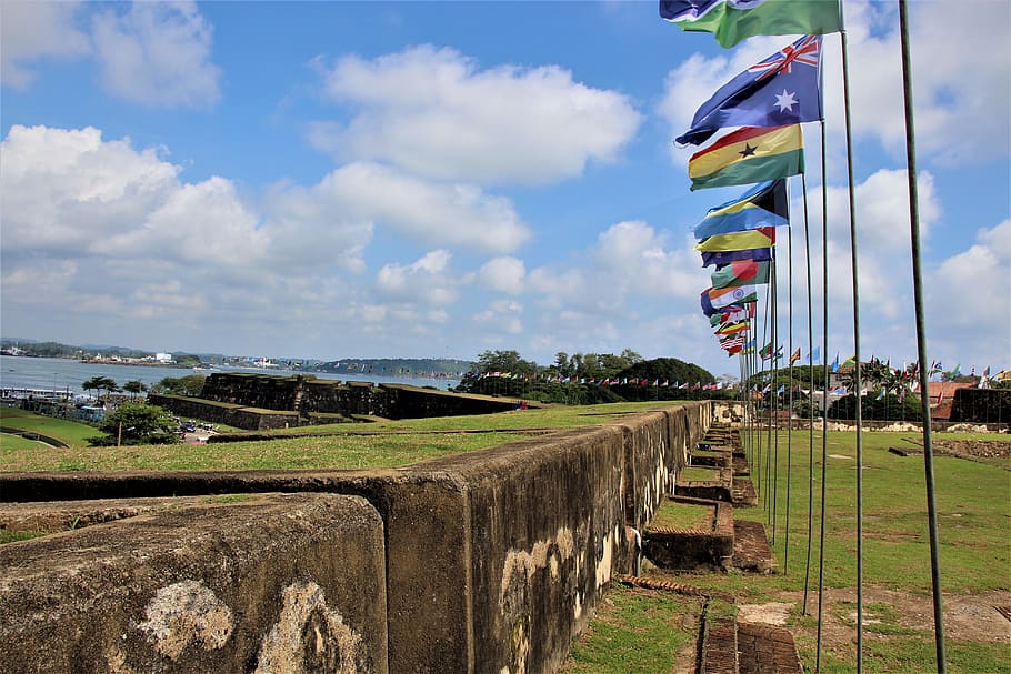 sri lanka, galle, unesco world heritage site, historic portuguese fort