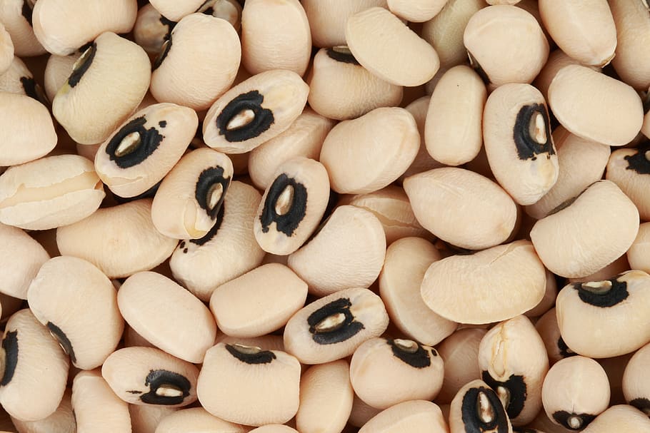 black eyed peas, beans, food, white, black-eyed, large group of objects, HD wallpaper
