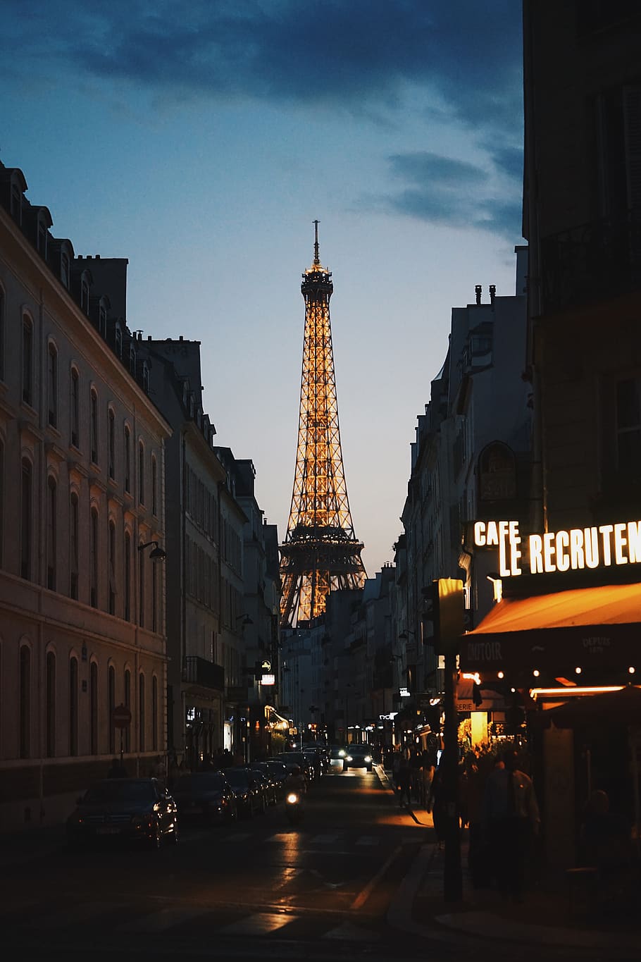 france, paris, eiffel tower, night, urban, sony, architecture HD wallpaper