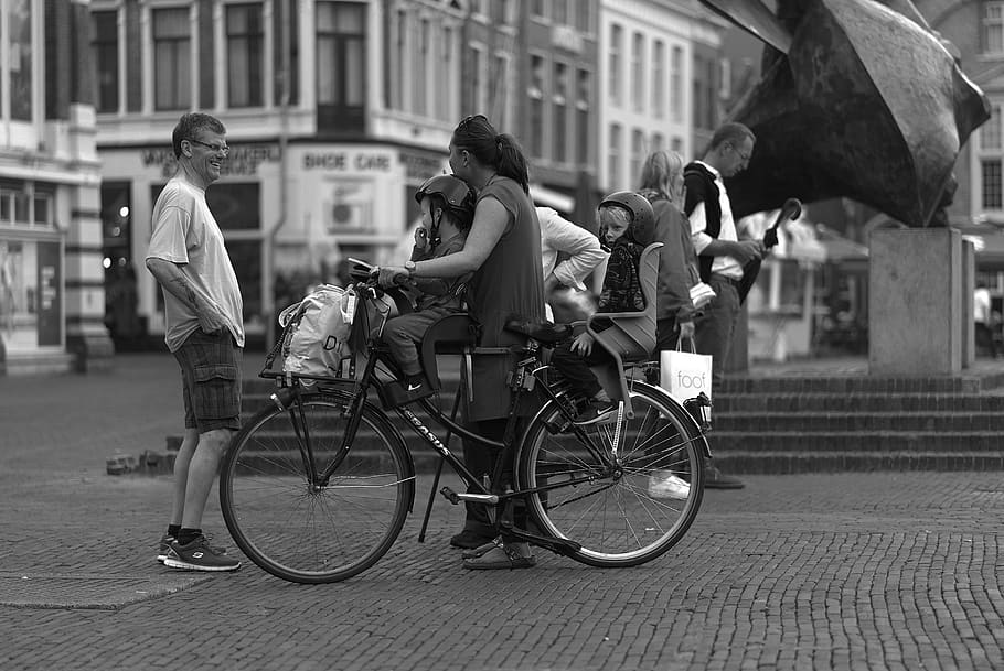 netherlands, haarlem, city, transportation, architecture, mode of transportation HD wallpaper