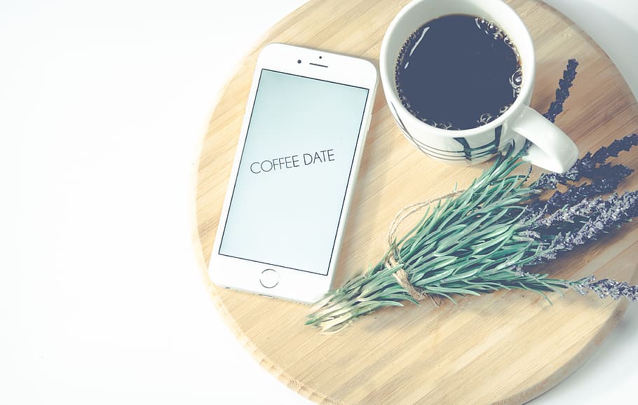 flatlay, background, wallpaper, coffee, cup of, iphone, text HD wallpaper