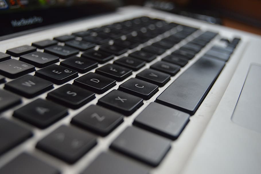 Grey Laptop Keypad, business, computer, internet, keyboard, keys HD wallpaper