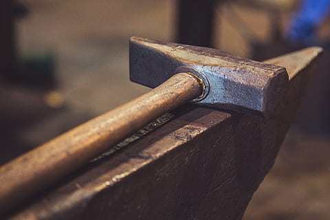 tools, hammer, craft, workshop, anvil, incus, grip, handle HD wallpaper