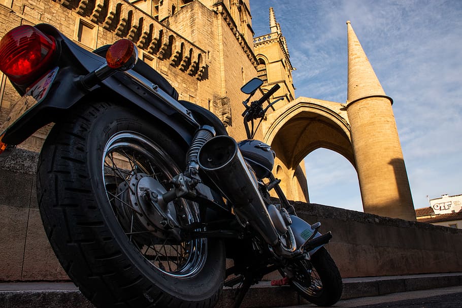 wheel, machine, motorcycle, transportation, vehicle, spoke HD wallpaper