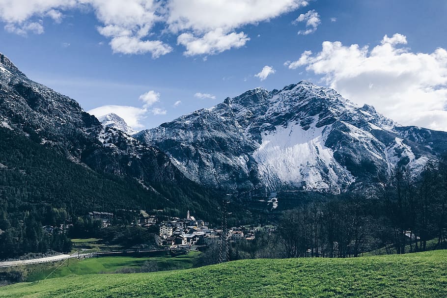 nature, outdoors, mountain, field, mountain range, italy, grassland HD wallpaper