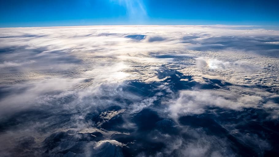 Aerial Photography of Clouds, cloudscape, sea of clouds, sky HD wallpaper
