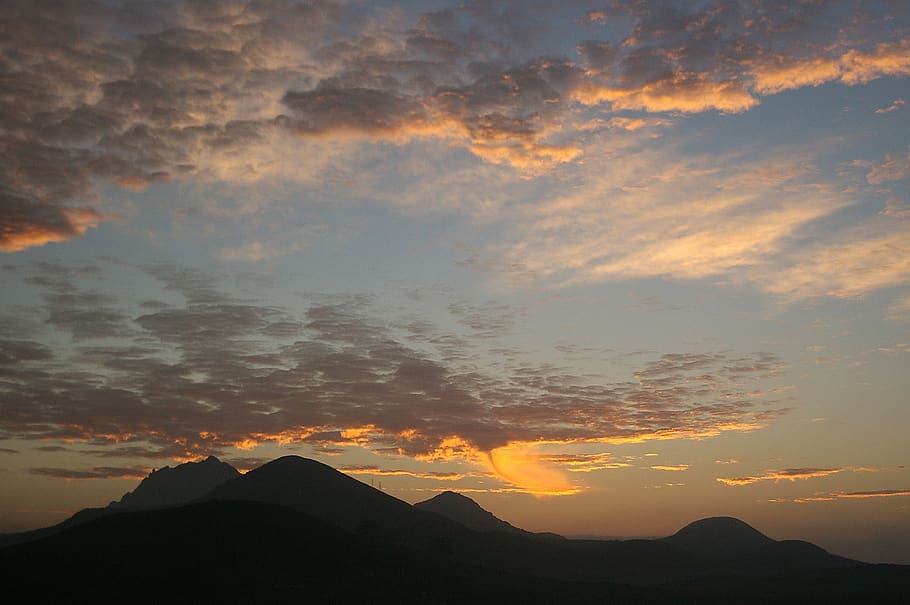 sunrise, landscape, scenic, clouds, morning, early, nature HD wallpaper