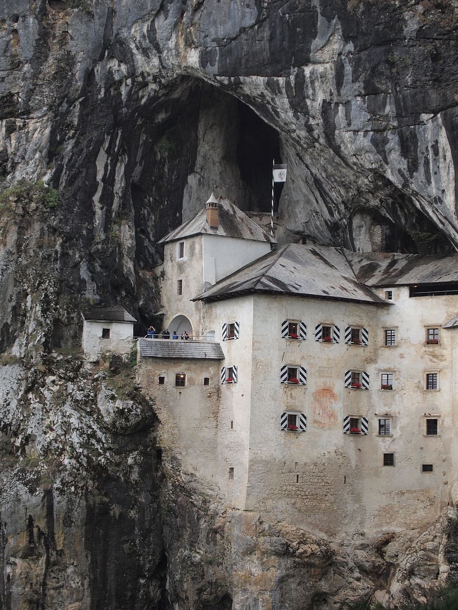 high-rise building on cliff, built structure, architecture, no people HD wallpaper