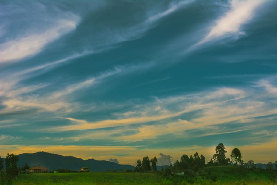 clouds, landscape, mountains, sky, cloud - sky, beauty in nature HD wallpaper