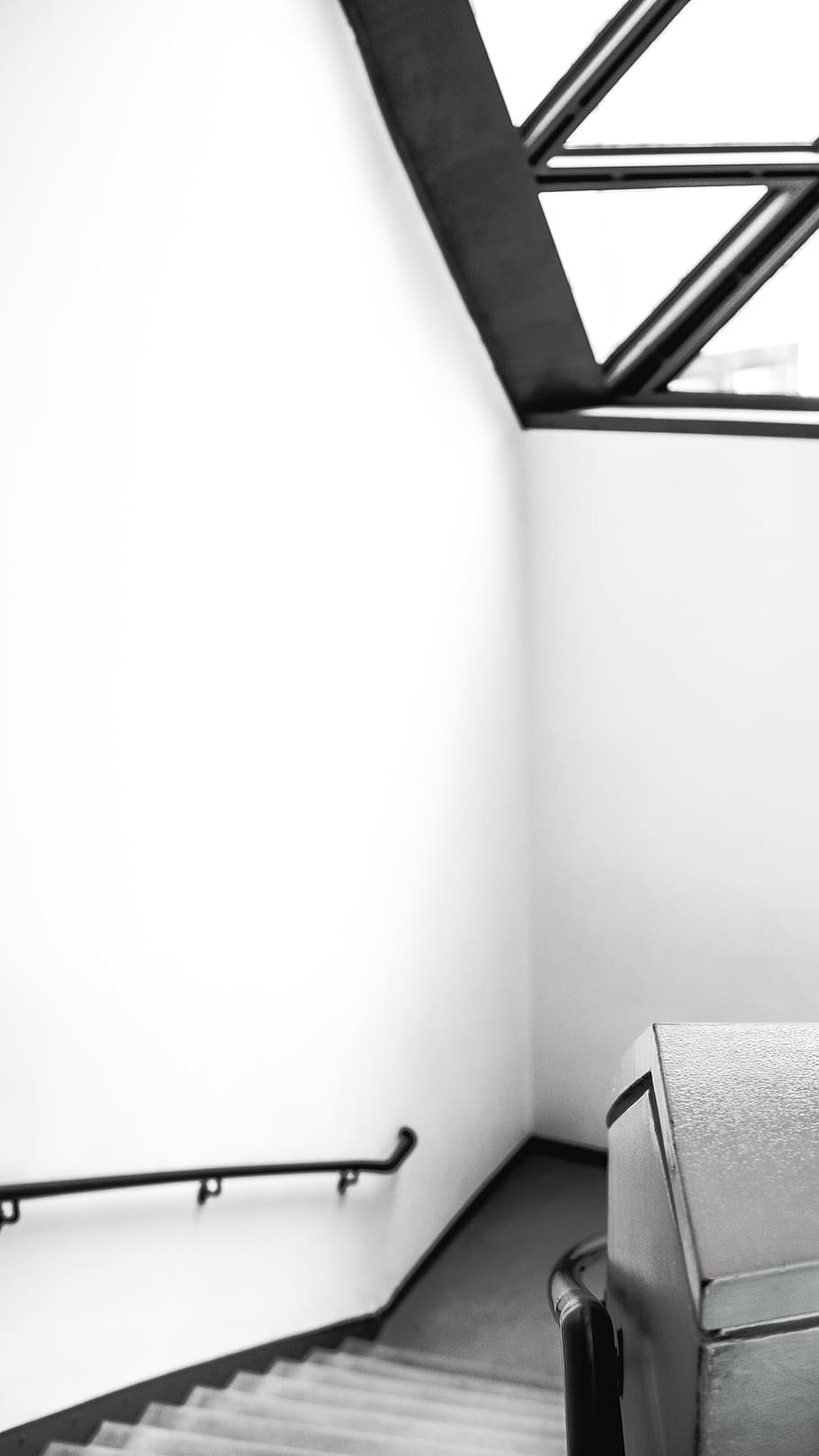 interior, window, black, white, black and white, architecture HD wallpaper