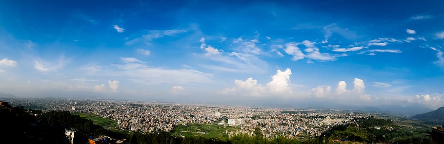 nepal, kathmandu, city, sky, cloud, landscape, cloud - sky HD wallpaper