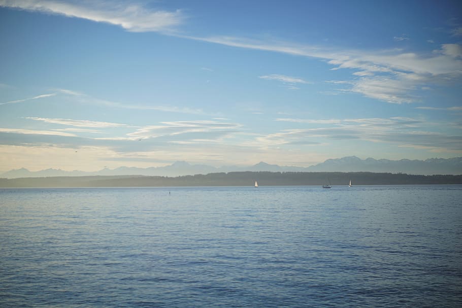 water, scenics - nature, sky, waterfront, beauty in nature HD wallpaper
