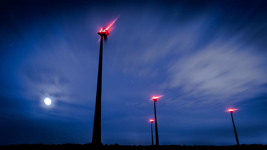 illuminated, lighting equipment, sky, night, red, street, street light HD wallpaper