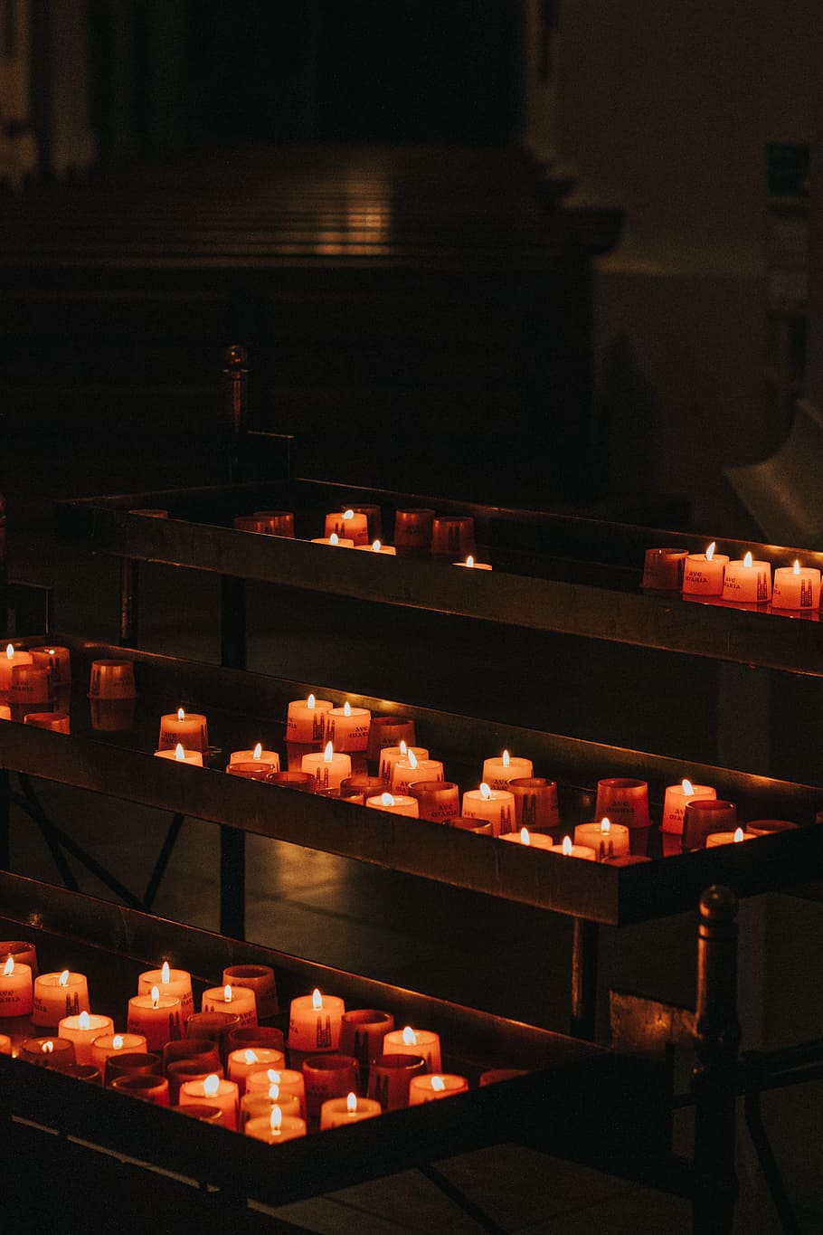 Red and White Scented Candles, beautiful, burn, burning, candlelight HD wallpaper