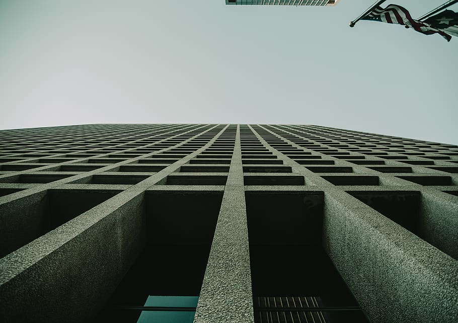 facde, building, squares, dallas, symmetry, architecture, sky HD wallpaper
