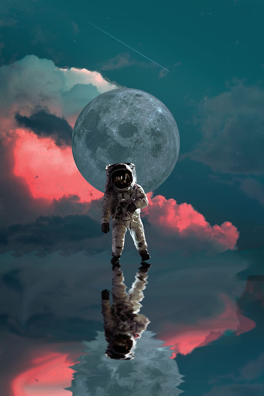 astronaut, moon, space, nasa, planet, star, universe, science, HD wallpaper