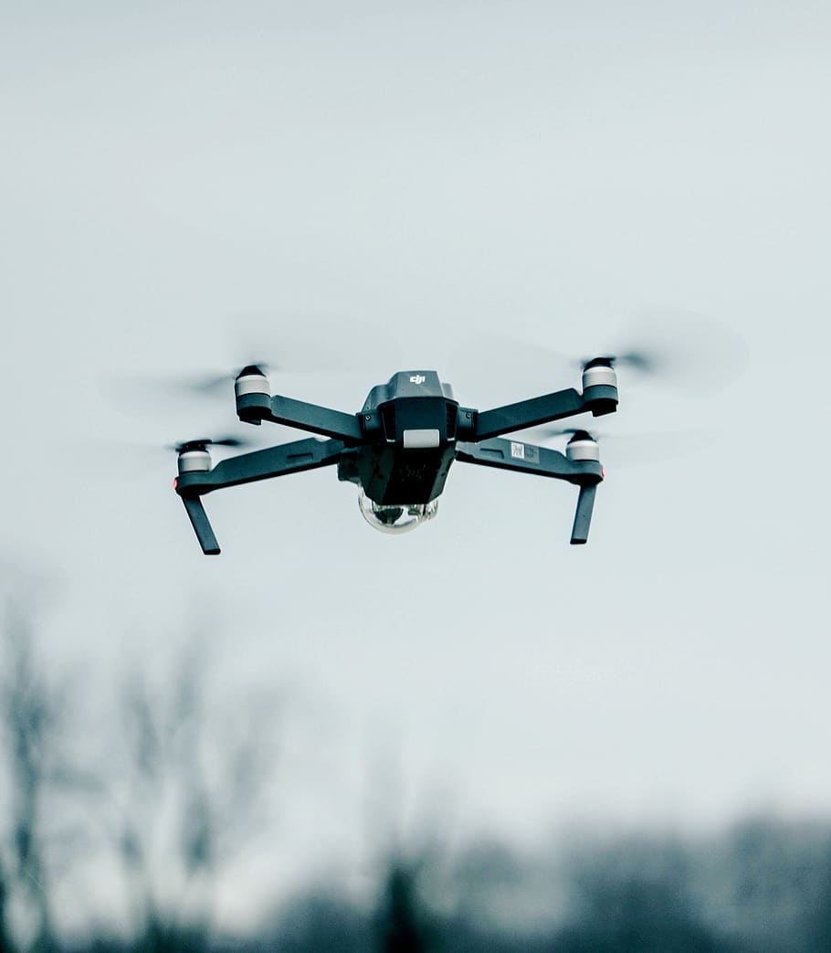 drone, camera, clouds, sky, video, record, transportation, flying HD wallpaper