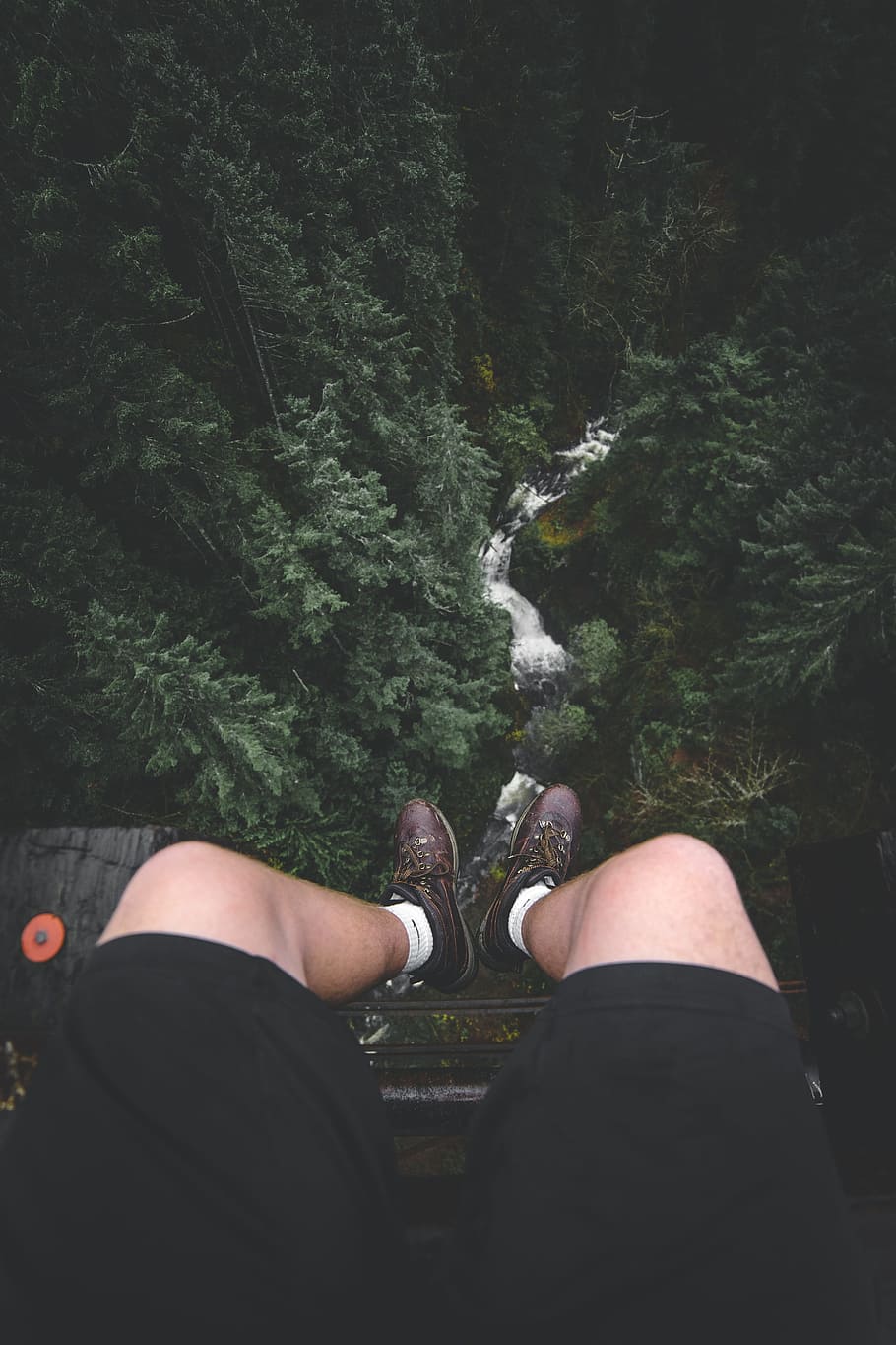 leg, foot, dangle, water, stream, river, boot, fashion, style HD wallpaper
